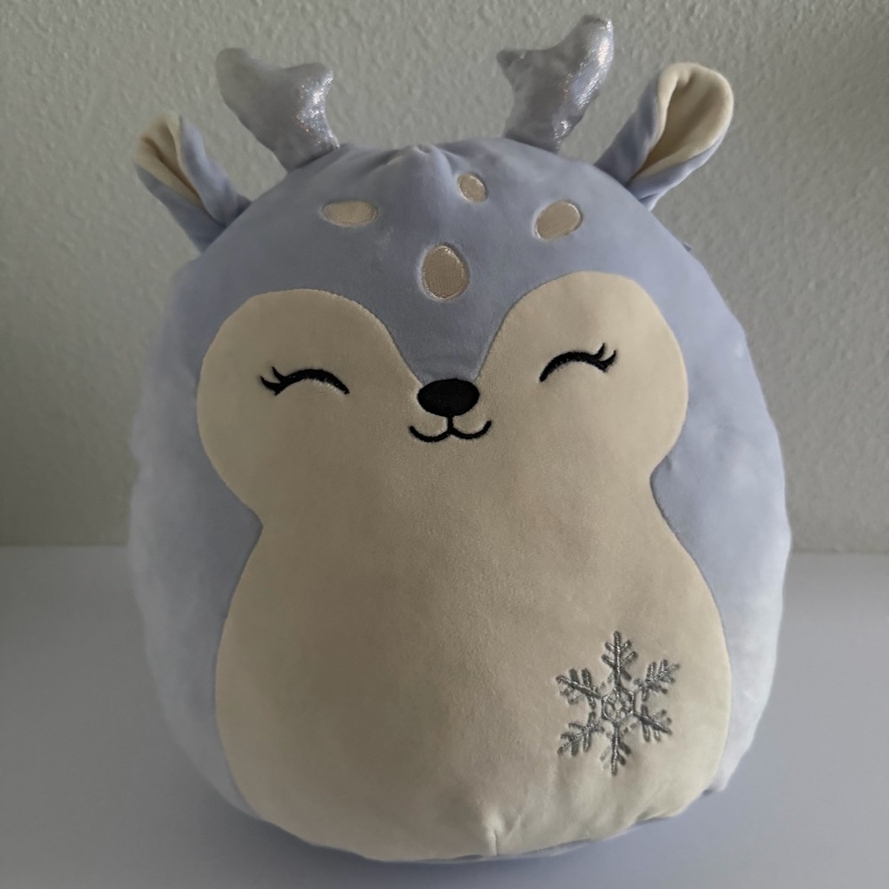 Squishmallows Kellytoy Farryn The Purple Fawn 12" Christmas Plush Toy‎